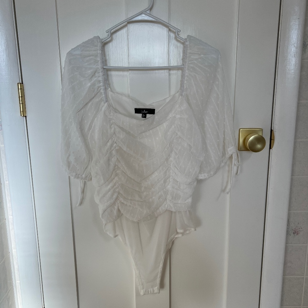 White Lulus bodysuit